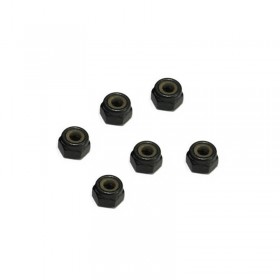 FTX Nylon Nut M2.5 (6pc) - Black